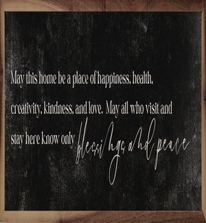 Blessings And Peace Black